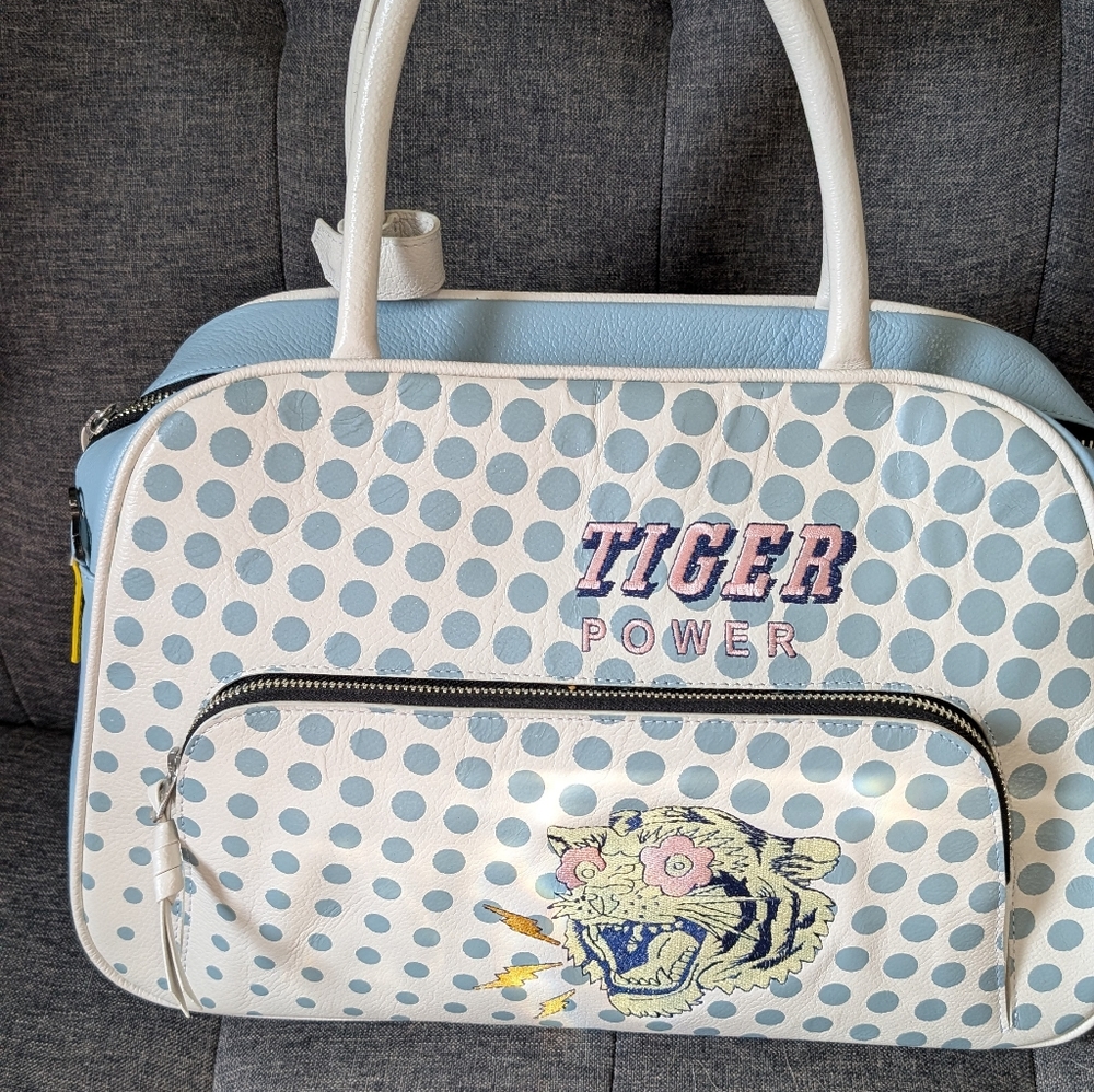 Min & Mon Large Marino Handbag - Tiger Power